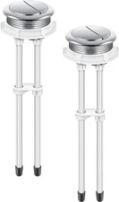 2 Pack 48mm Toilet Tank Flush Buttons Dual Push Replacement Adjustable