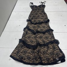 Shein Dress Womens XS Black Lace Sweetheart Mermaid Maxi Corset Gown Formal