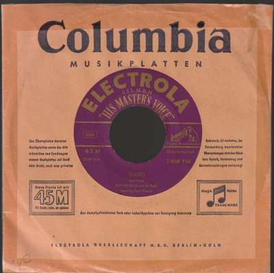   7'' 1953 Pee Wee King BIMBO  CHANGING PARTNERS Electrola 116 RCA  47-5537 VG++ 