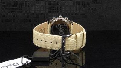Dolce & Gabbana Women\'s DW0258 Sandpiper Chronograph Leather Quartz Watch 7 1/4\
