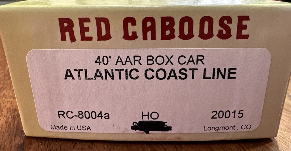 Red Caboose HO Kit #RC-8004a AAR Box Car Atlantic Coast Line #20015 NOS NY - Image 2 of 4