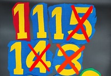 1 PZ. NUMERO GIALLO vintage a scelta AS ROMA ENNERRE N2 NR NUMBER MAGLIA SHIRT