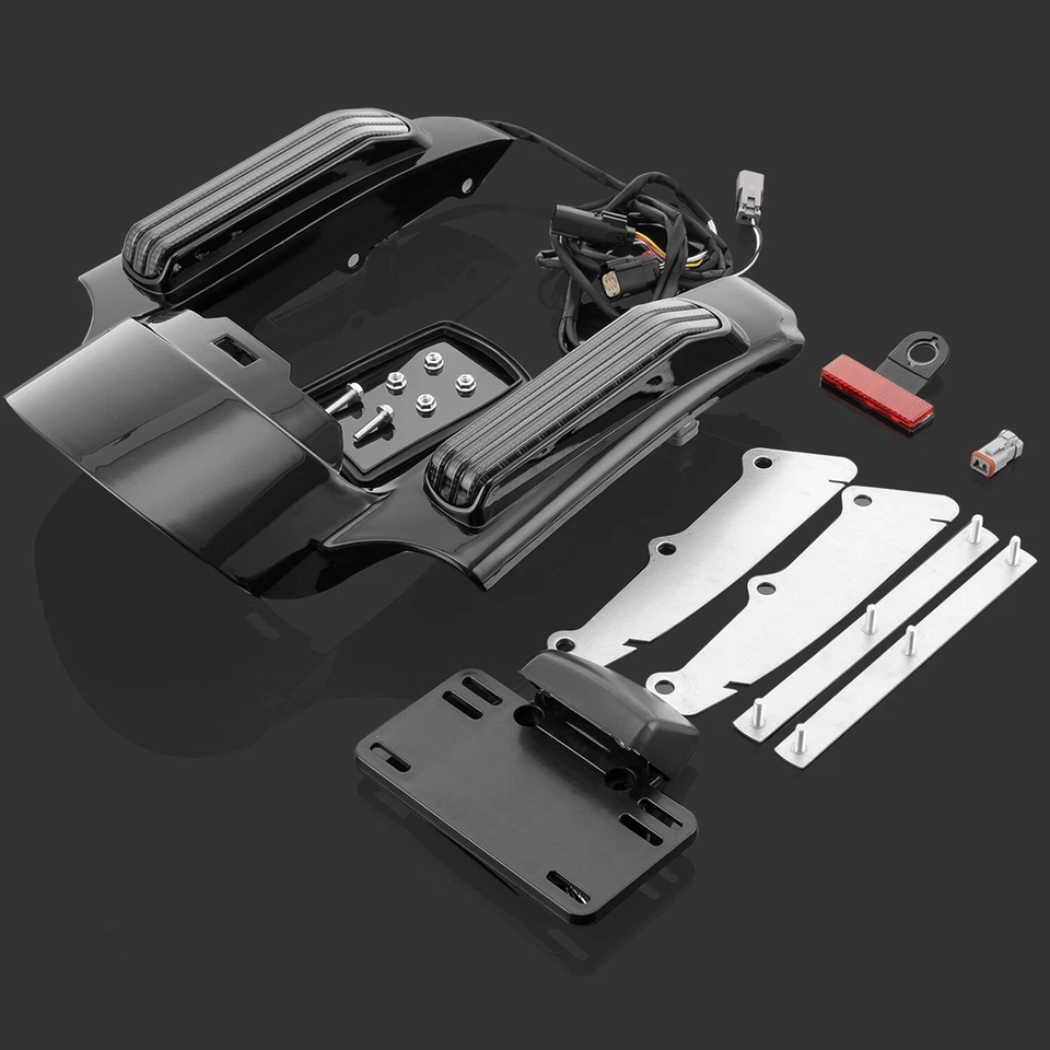 Rear Fender Fascia LED Tail Light For Harley Touring Electra Street Road Glide - Image 4 of 4