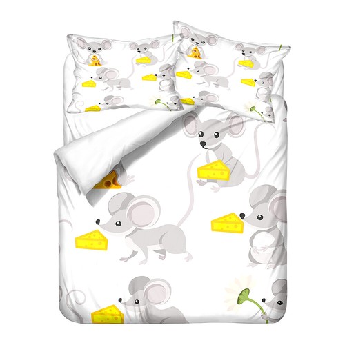 Animal Rat Mouse Hamster Love Bedding Duvet Cover Set Holiday Xmas Birthday Gift - Picture 8 of 25