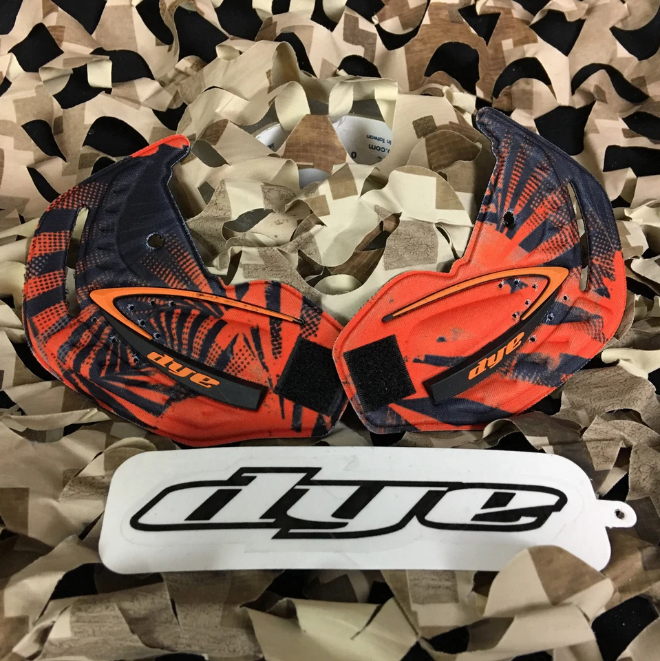NEW Dye I4 Paintball Goggle Mask Replacement Soft Ears Set - Trinity Orange