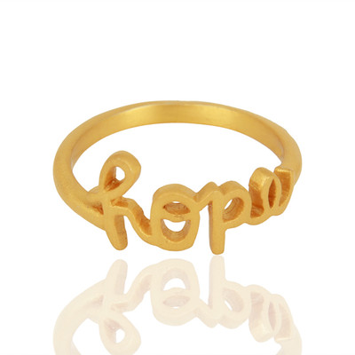Cursive Hope Word Ring Engraved Word Ring Customize Ring Custom ...