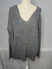 I.N.C. International Concepts Women's V-Neck Long-Sleeve Sparkling Sweater XL.  
