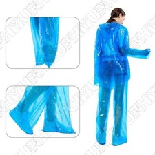 5Set Disposable Raincoat Rain Pants Waterproof Raincoat Suit Protective Clothing