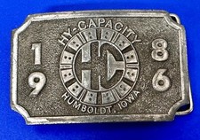 HY-Capacity Tractor Parts Manufacturer Humboldt IOWA Limited Edition Belt Buckle