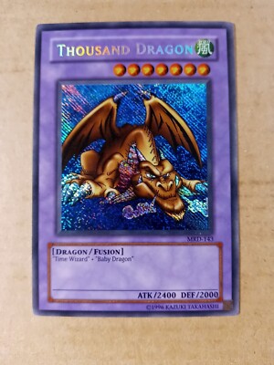 Thousand Dragon MRD-143 unl Secret Rare Yugioh LP Misprint Reverse