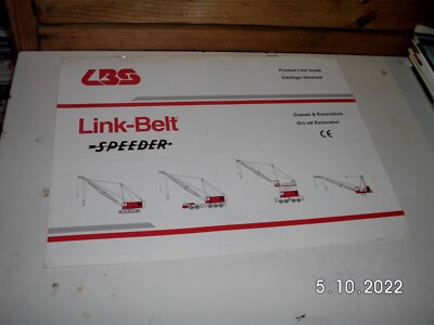 LINK-BELT SPEEDER PRODUCT LINE GUIDE BROSCHÜRE 8 SEITEN ALT & RAR