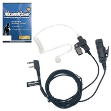 Refuelergy Headset Earpiece PTT Mic for ICOM 2-Pin Radio IC-F3S IC-F4S IC-