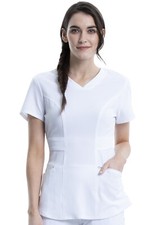 Cherokee Scrubs Women's V-Neck Top CK623A WTPS White Free Shipping