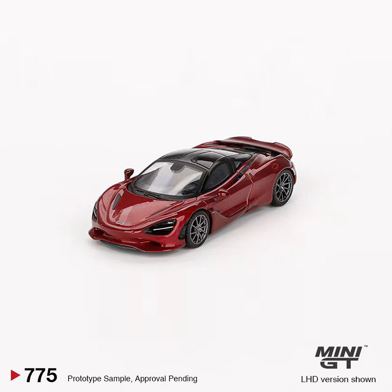 MINIGT 1:64 Model Car McLaren 750S Metal Sport Vehicle Gifts #775 Amaranth Red