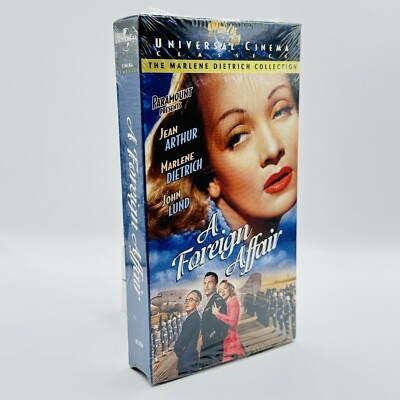 A Foreign Affair (1948) VHS Universal 1998 SEALED Marlene Dietrich Jean Arthur