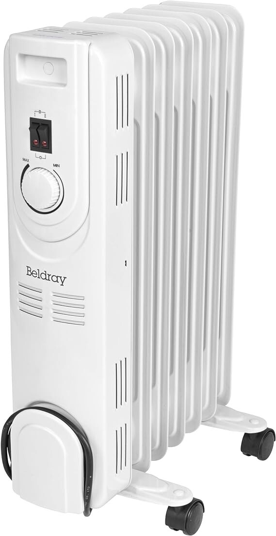 Beldray 7 Fin Oil Filled Electric Radiator 1.5kW Heater White 3 Settings  EH3748 for sale online | eBay