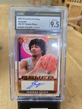 PSA 9 - SHAEDON SHARPE - Auto 2021 Pro Set Power Autograph Rookie - 1st-Year RC