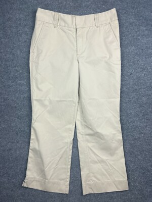 Eddie Bauer Mercer Fit Mid Rise Straight Leg Khaki Pants Women's