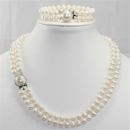 6-7mm White Freshwater Pearl Choker 