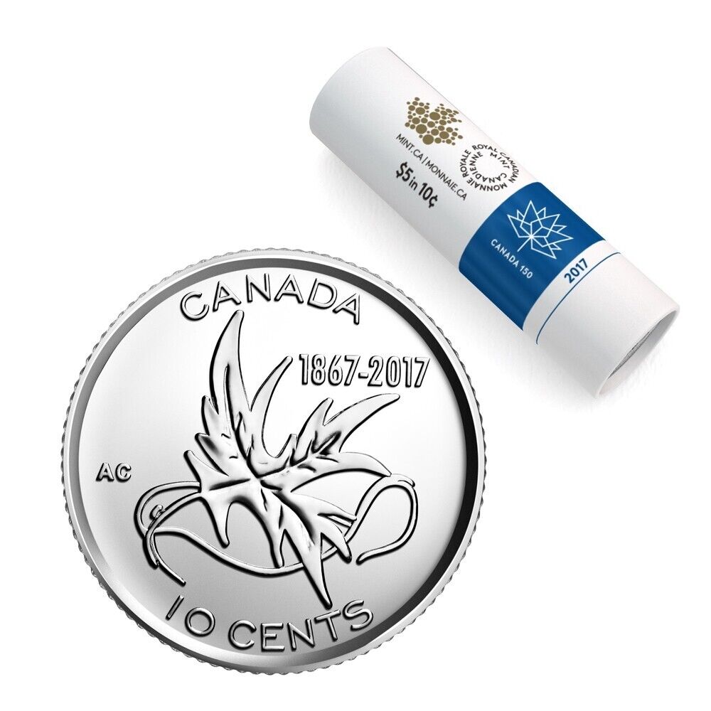2017 My Canada, My Inspiration 150 Year Set with 50 Cent from Special Wrap Rolls