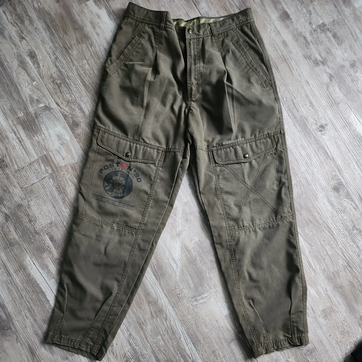 BUGLE BOY wide leg tech cargo pants skate rave Vtg 90s Y2K Men's