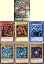 3 Mint sets Exodia Forbidden One 1st Ultra  Winged, Slifer Blue, Red-Eyes Lc01