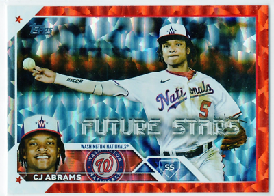 2023 Topps Orange Foil Future Stars #35 CJ Abrams Nationals 229