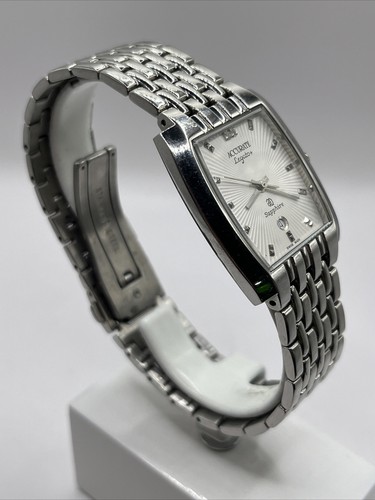Reloj de cuarzo para hombre Accurate Legato+ cristal de zafiro suizo AMQ117- batería nueva - Imagen 3 de 7