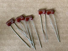5 NOS Vintage EM 250 pf 500v Silver Mica Capacitors .00025 uf 3% ElMenco (Qty)