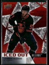 2021-22 Upper Deck Allure #IO-1 Connor McDavid Edmonton Oilers Iced Out Card