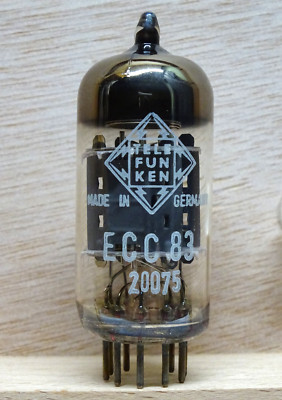 MULLARD ECC83 | NOS | über 100%   | TELEFUNKEN PRINT | Röhre 12AX7 very rare !!