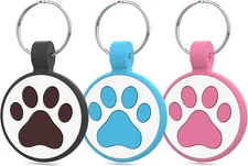 QR Code Cat Tag, Modifiable Online Profile, 1.25", Black/Rose/Blue