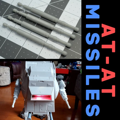 Set of 4 Kenner Hasbro STAR WARS Legacy AT-AT - Missiles - Repro - Custom