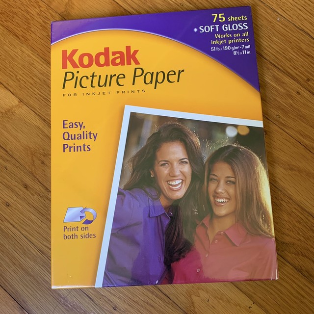 kodak picture paper for inkjet prints