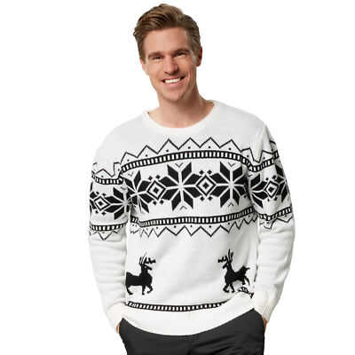 Herren Weihnachtspullover Merry Christmas Sweater Pulli