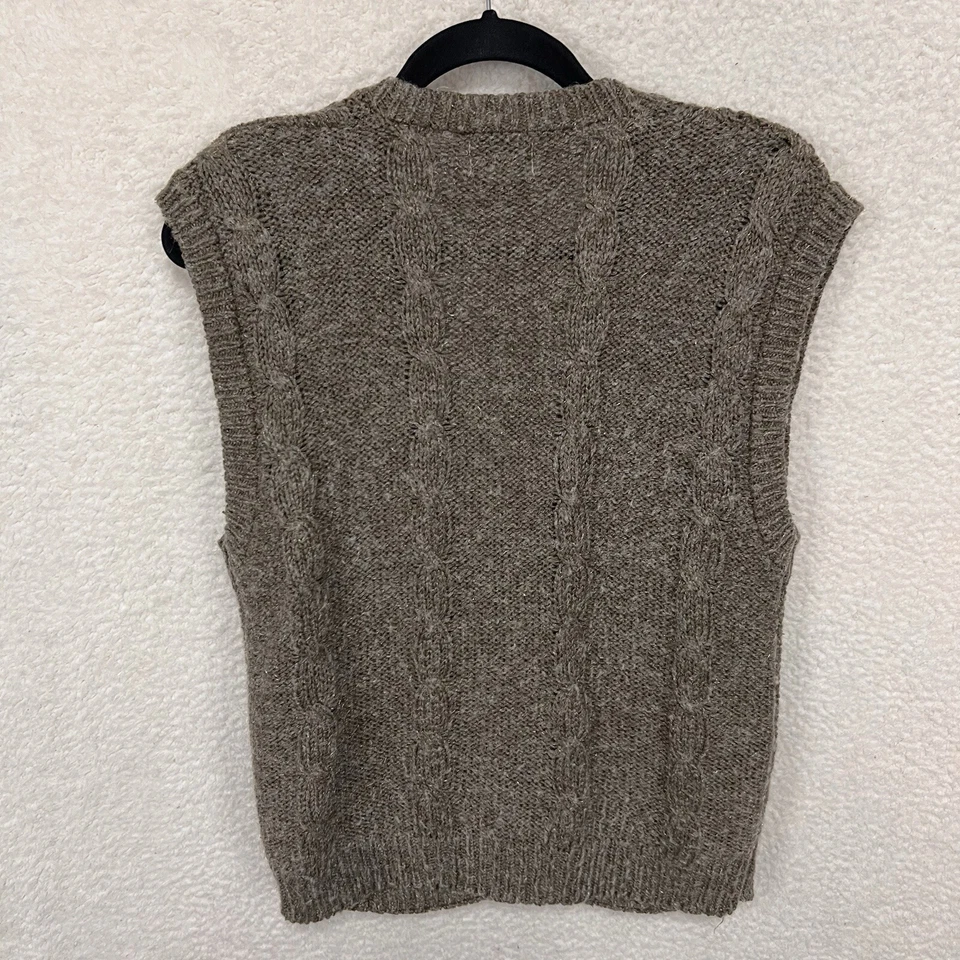 Chaleco Suéter Koret Vintage Para Mujer’s L Bordado Flores Casa Núcleo Mezcla Seda Foto 2 de 4