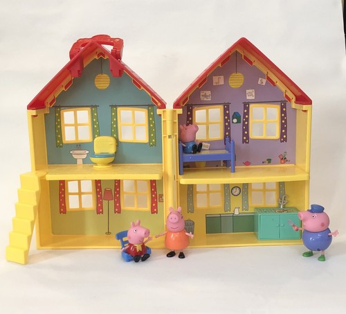 Peppa Pig’s Deluxe House Playset - Peppa, Family, And Grandpa Figures - 第 1/9 張圖片