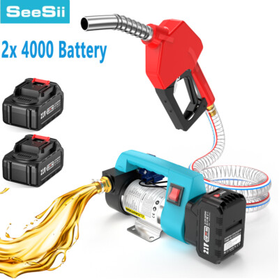 #ad SEESII Cordless Fuel Transfer Pump 12 GPM Self Priming Pump for Diesel Kerosene $109.00