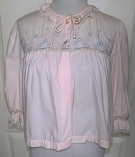 Vintage Barbizon Pink Bed Jacket Lace Trimmed Donnie Pet Feathaire B40