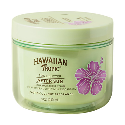 Hawaiian Tropic After Sun Body Butter with Coconut Oil, Coconut Body Butter 8 oz