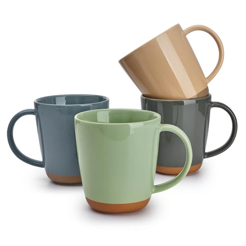 Sweese Porcelain Coffee Mugs Set of 4-16 Ounce -Microwavable, Coffee Cups for...