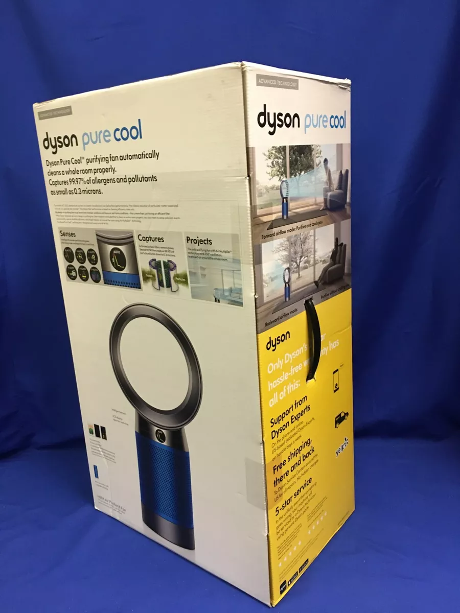 forræderi konto opføre sig Dyson DP04 Pure Cool Air Purifier &amp; Desk Fan - Iron/Blue NEW! | eBay