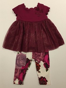 baby girl maroon dress