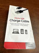 Ge Jasco 34465 6' Black Micro Usb 2.0 Charge Cable