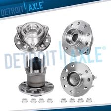 Front Rear Wheel Hub Bearings Kit for 2002 2003 2004 2005 2006 - 2009 Saab 9-5