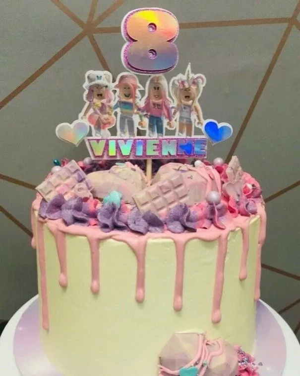 Roblox Cake Topper Roblox Girl Cake Topper Roblox Birthday 