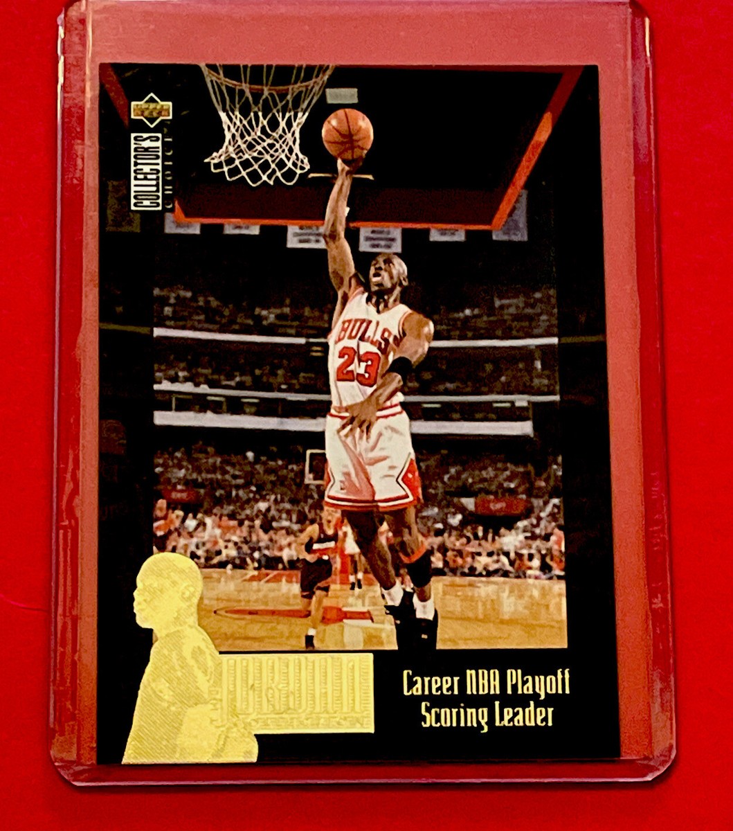 NBA カード　シャック　① Michael Jordan 1995 UD Collector's Choice #JC11 Career Playoff