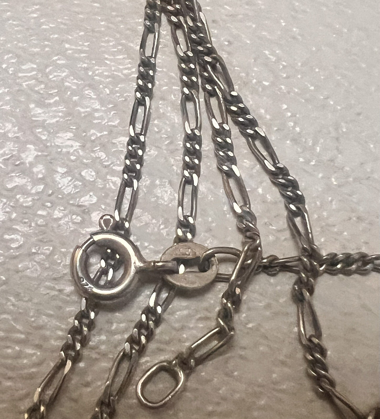 Stunning White Stone Encrusted Solid Silver 925 K… - image 16