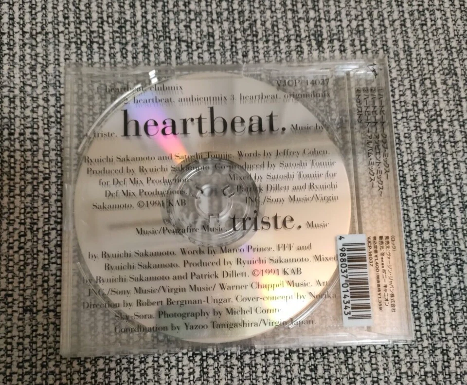 Ryuichi Sakamoto Heartbeat Remixs Japan Limited Ver. Very Rare CD F/S Foto 4 de 4