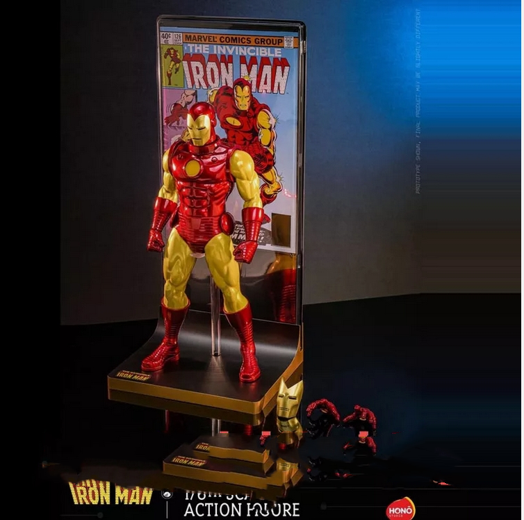HONO Studio Iron Man Action Figure Model in stock 1/6 Scale Comic Ver ...